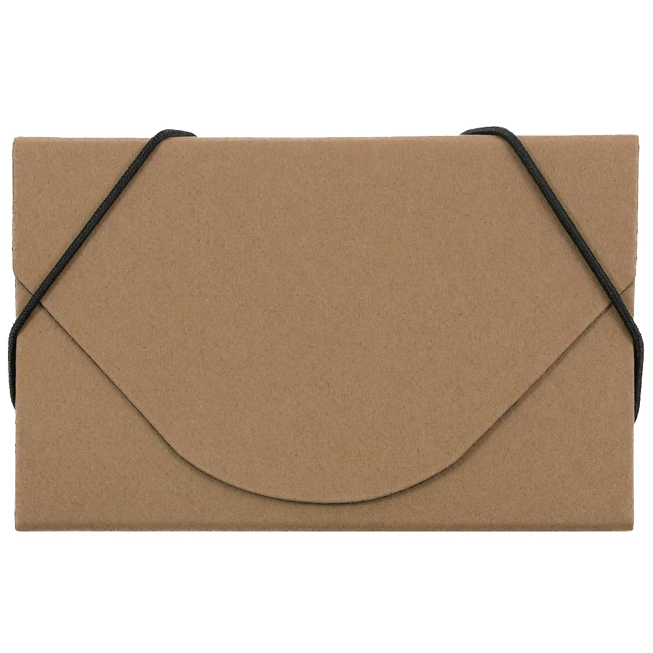 JAM Paper Kraft Ecoboard Business Card Case with Round Flap